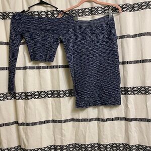 Free People Blue Skirt Set XS